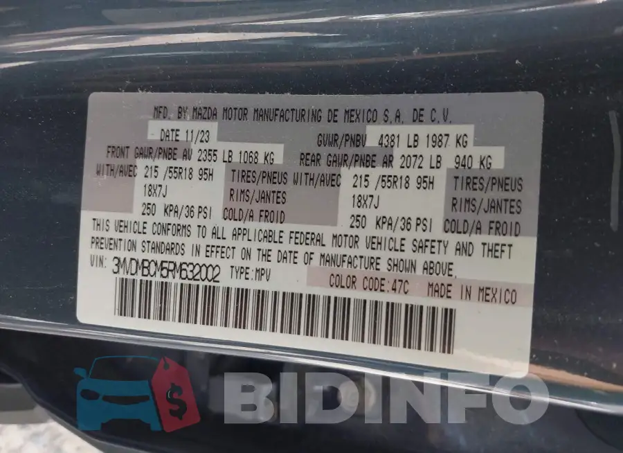 3MVDMBCM5RM632002 Photo# 9
