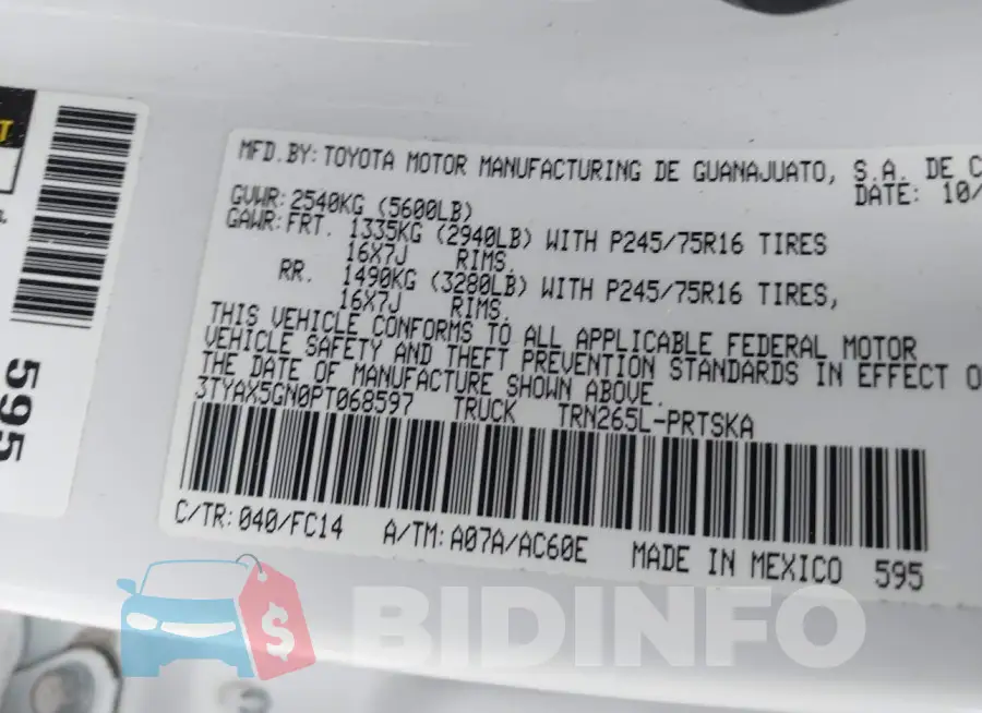 3TYAX5GN0PT068597 Photo# 9