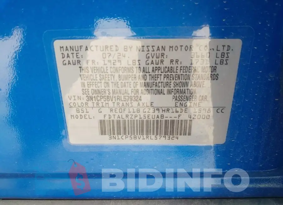 3N1CP5BV1RL579324 Photo# 9