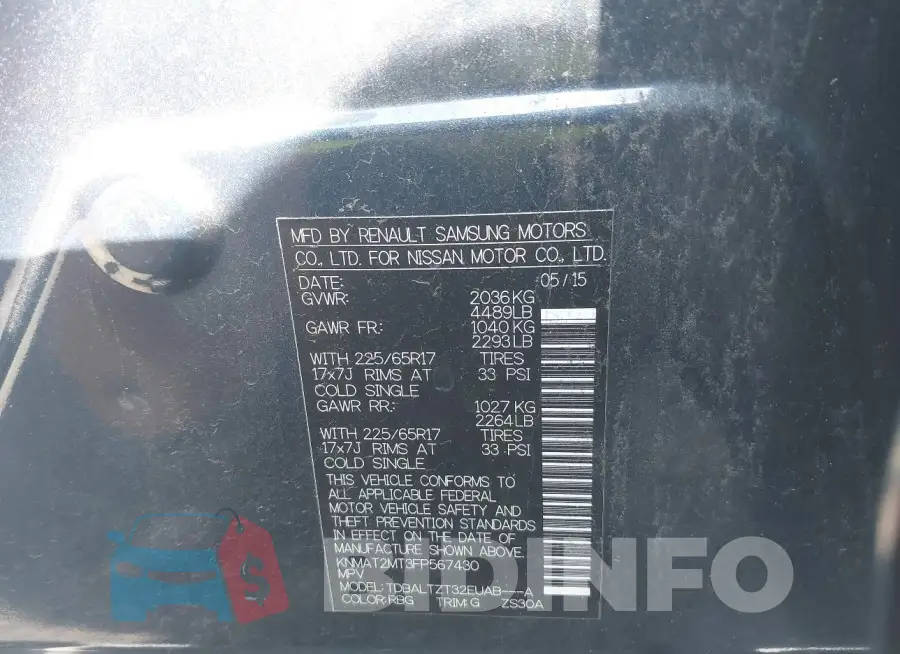 KNMAT2MT3FP567430 Photo# 9