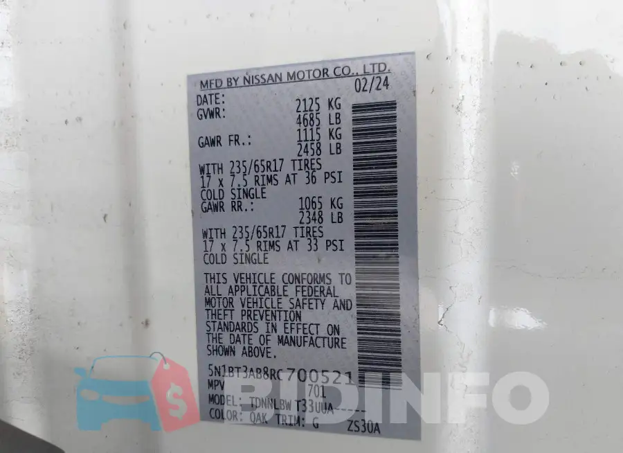 5N1BT3AB8RC700521 Photo# 9