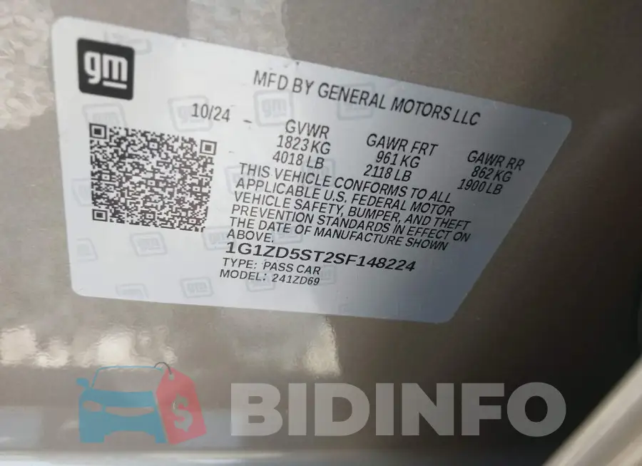 1G1ZD5ST2SF148224 Photo# 9