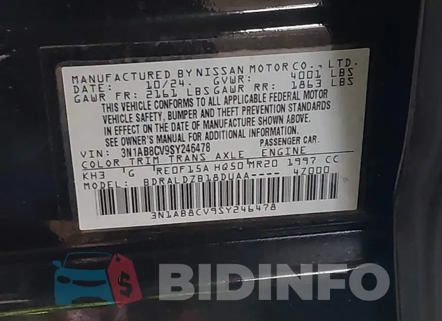 3N1AB8CV9SY246478 Photo# 9