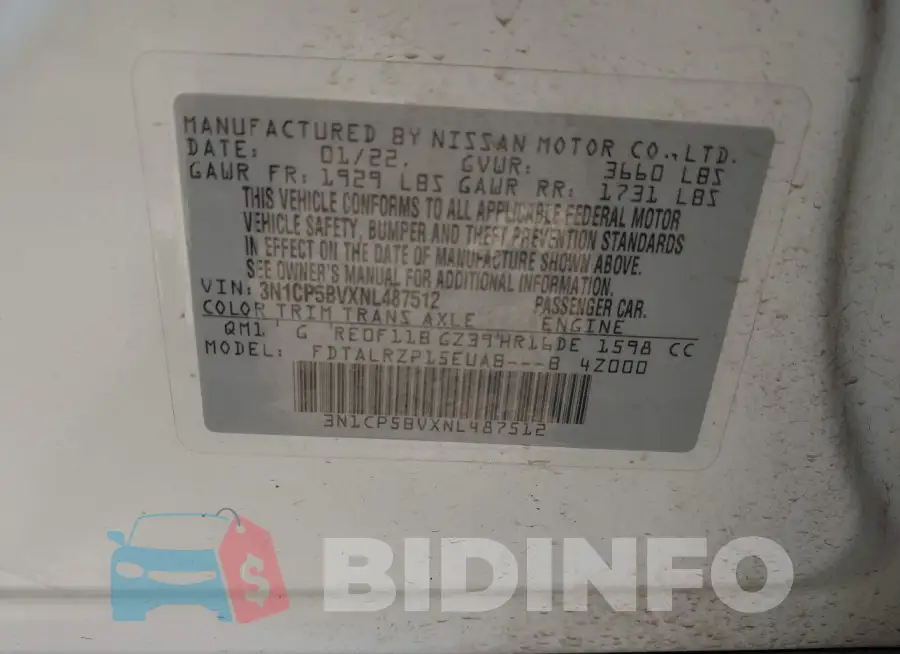 3N1CP5BVXNL487512 Photo# 9