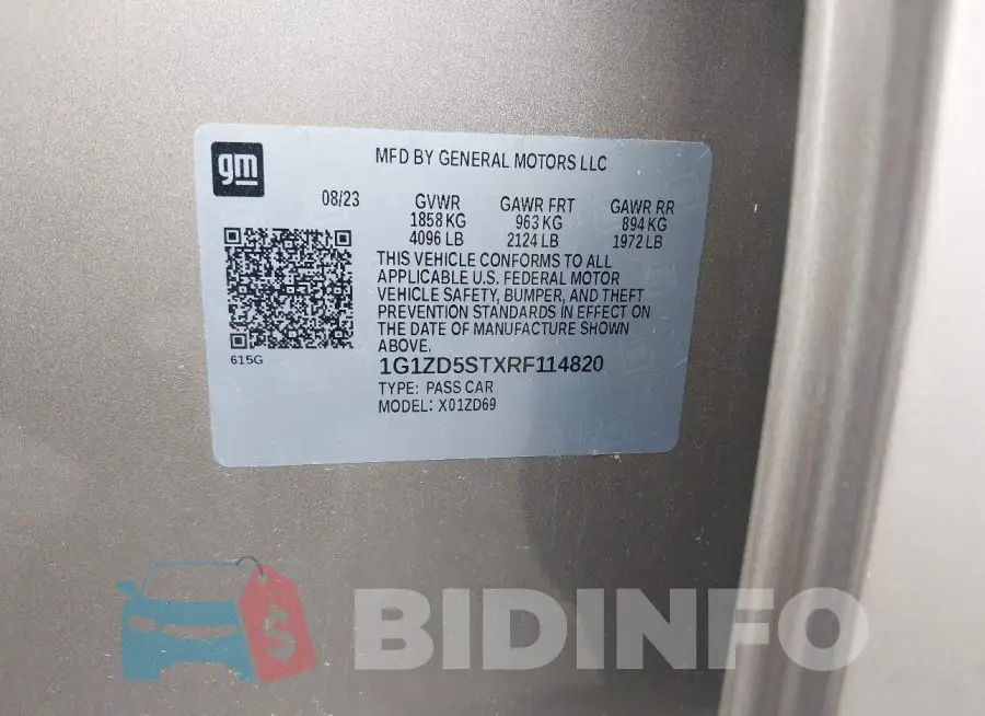 1G1ZD5STXRF114820 Photo# 9