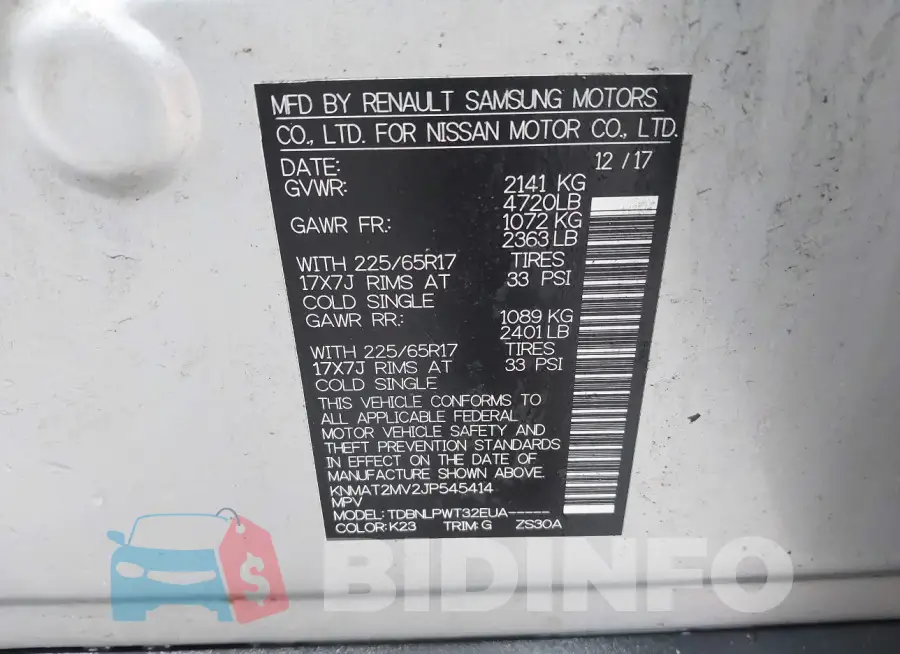 KNMAT2MV2JP545414 Photo# 9