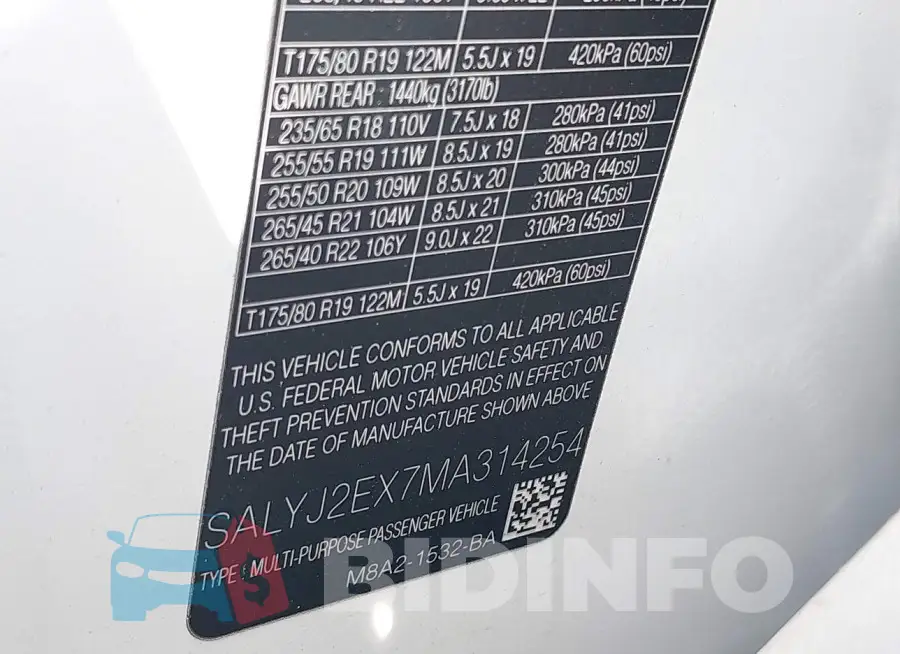 SALYJ2EX7MA314254 Photo# 9