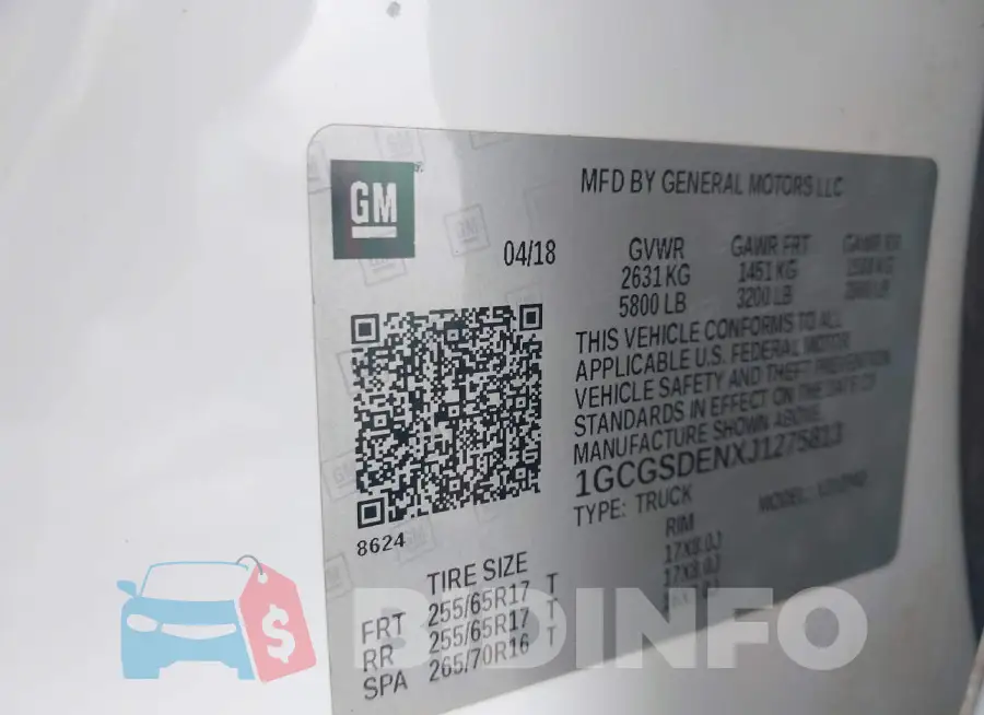 1GCGSDENXJ1275813 Photo# 9