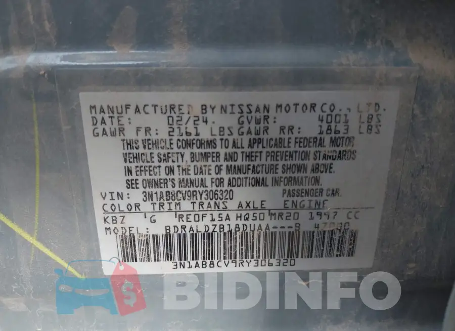 3N1AB8CV9RY306320 Photo# 9