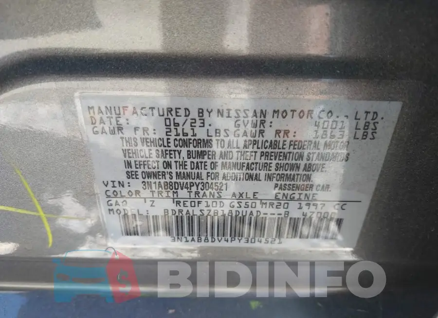 3N1AB8DV4PY304521 Photo# 9