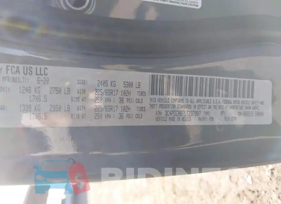 3C4PDCAB7LT237807 Photo# 9