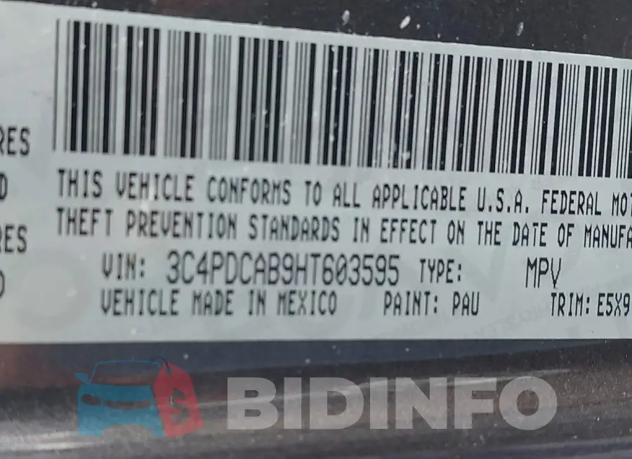 3C4PDCAB9HT603595 Photo# 9