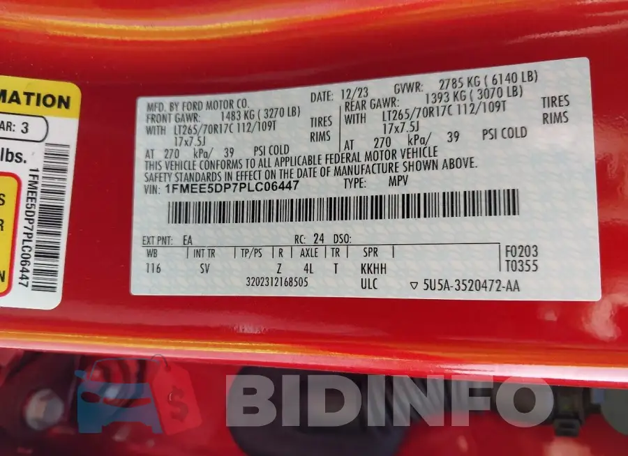 1FMEE5DP7PLC06447 Photo# 9