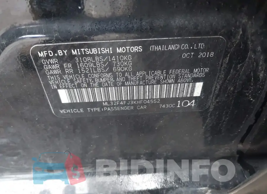 ML32F4FJ3KHF04552 Photo# 9