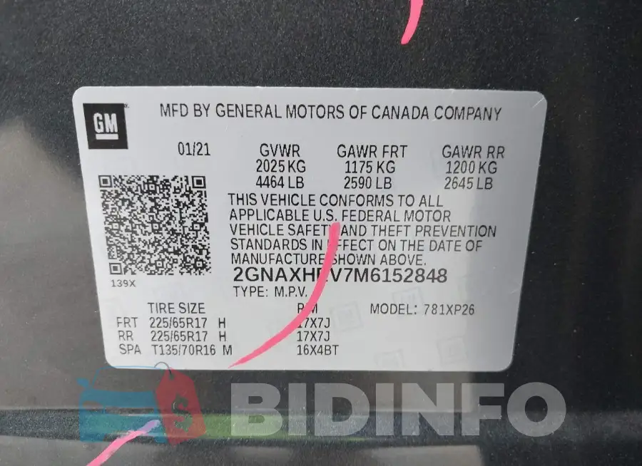 2GNAXHEV7M6152848 Photo# 9