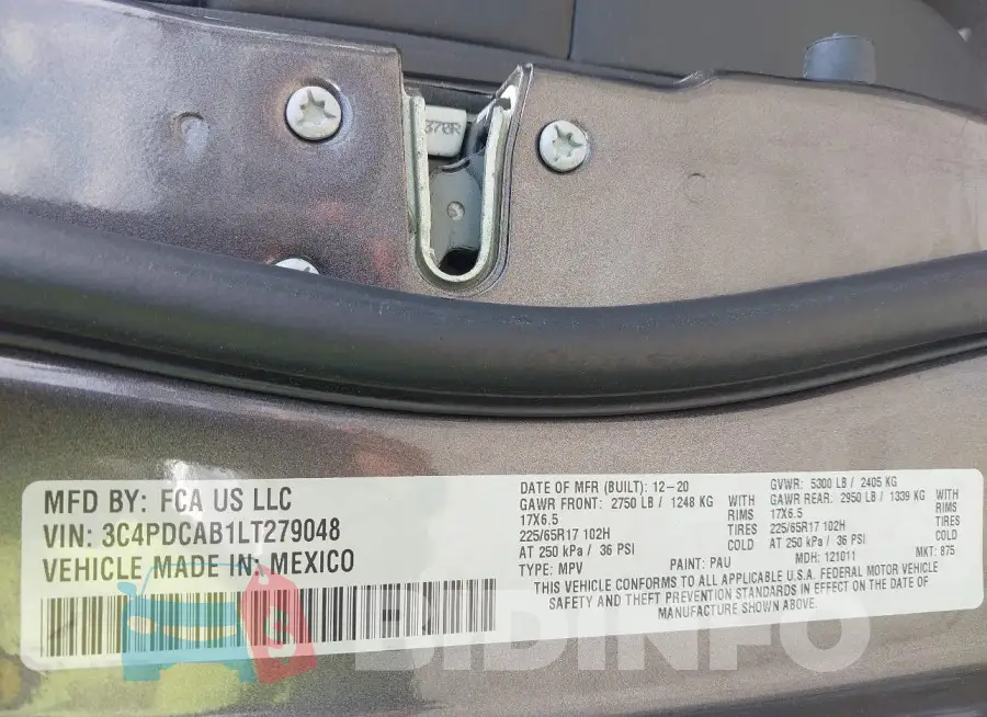 3C4PDCAB1LT279048 Photo# 9
