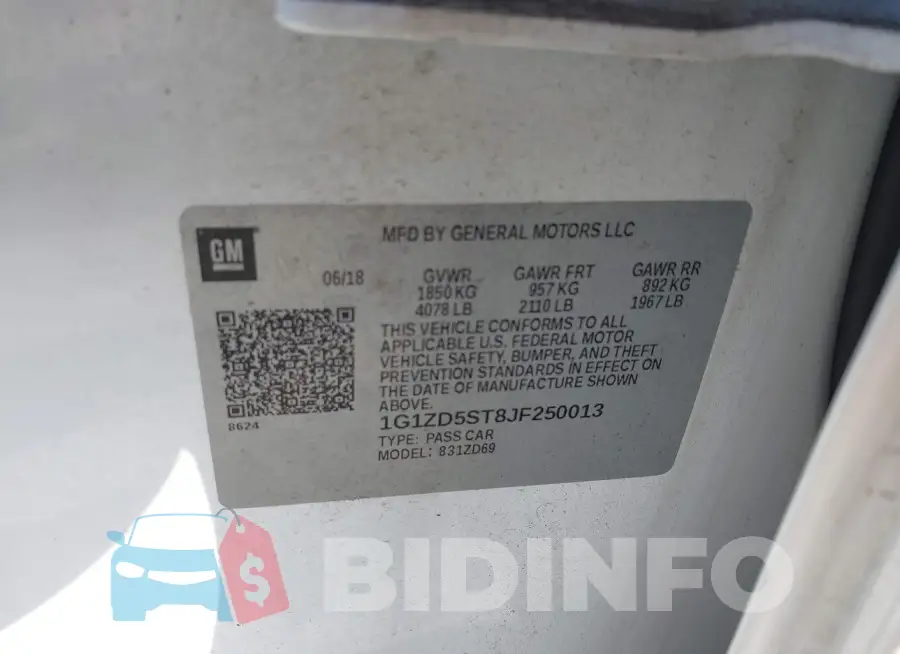 1G1ZD5ST8JF250013 Photo# 9
