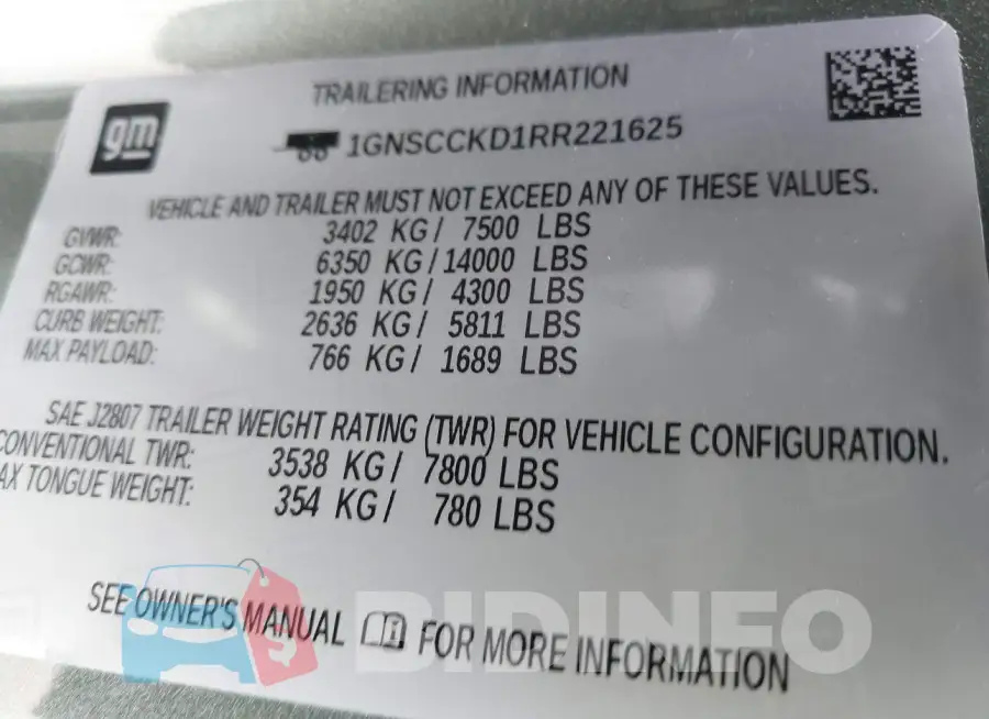 1GNSCCKD1RR221625 Photo# 9