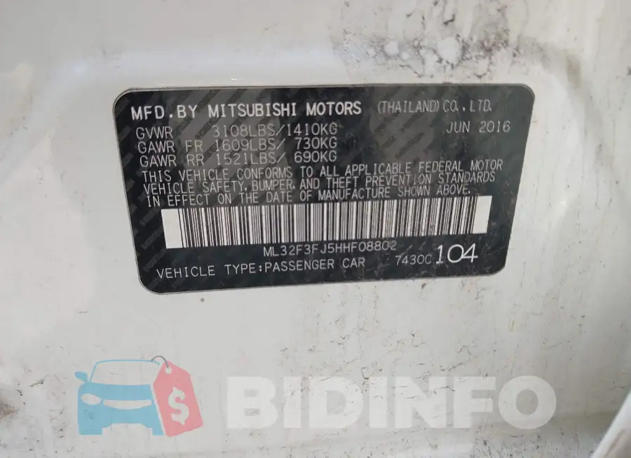 ML32F3FJ5HHF08802 Photo# 9