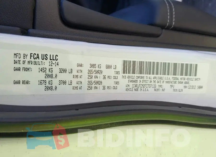 1C4RJFCM2FC737133 Photo# 9