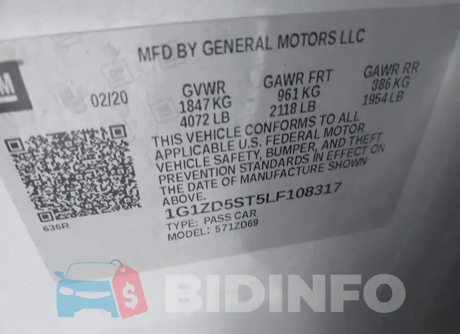 1G1ZD5ST5LF108317 Photo# 9