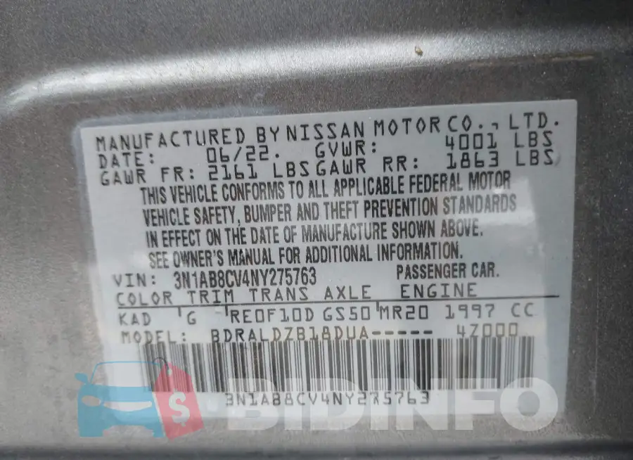 3N1AB8CV4NY275763 Photo# 9