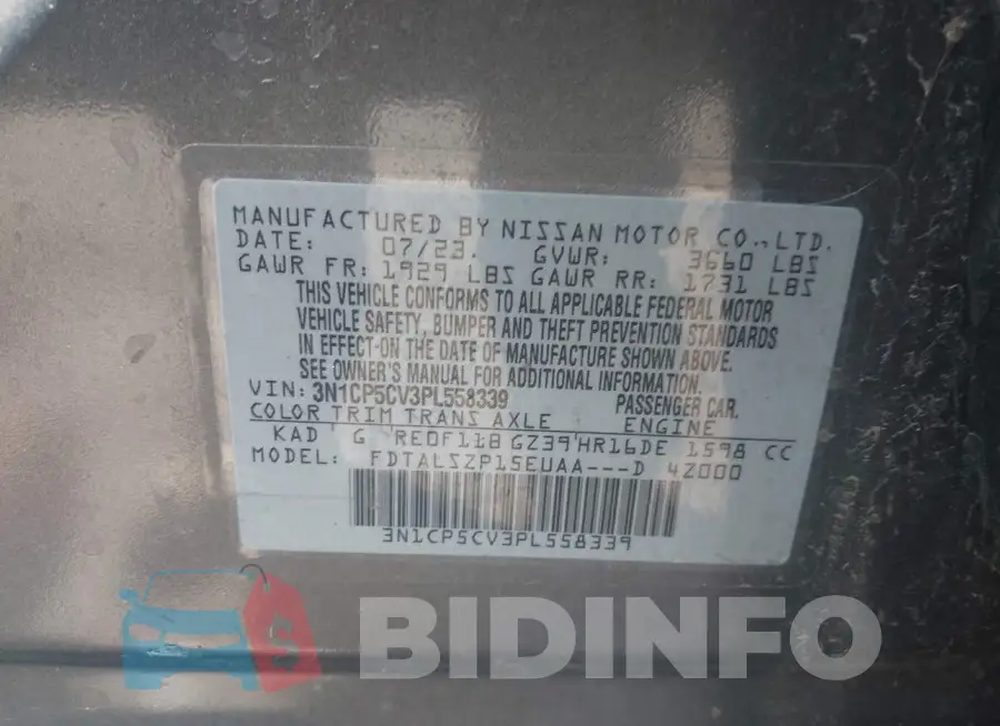 3N1CP5CV3PL558339 Photo# 9