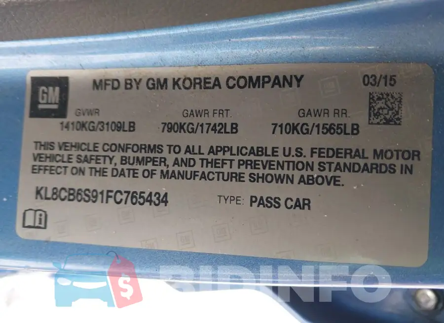 KL8CB6S91FC765434 Photo# 9