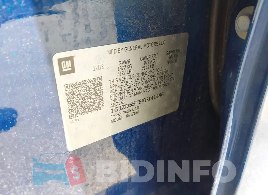 1G1ZD5ST8KF141486 Photo# 9