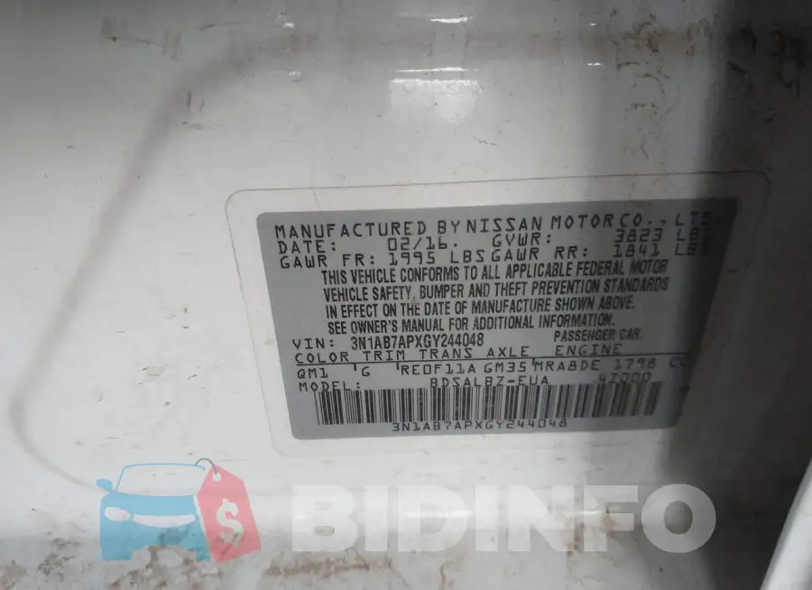 3N1AB7APXGY244048 Photo# 9