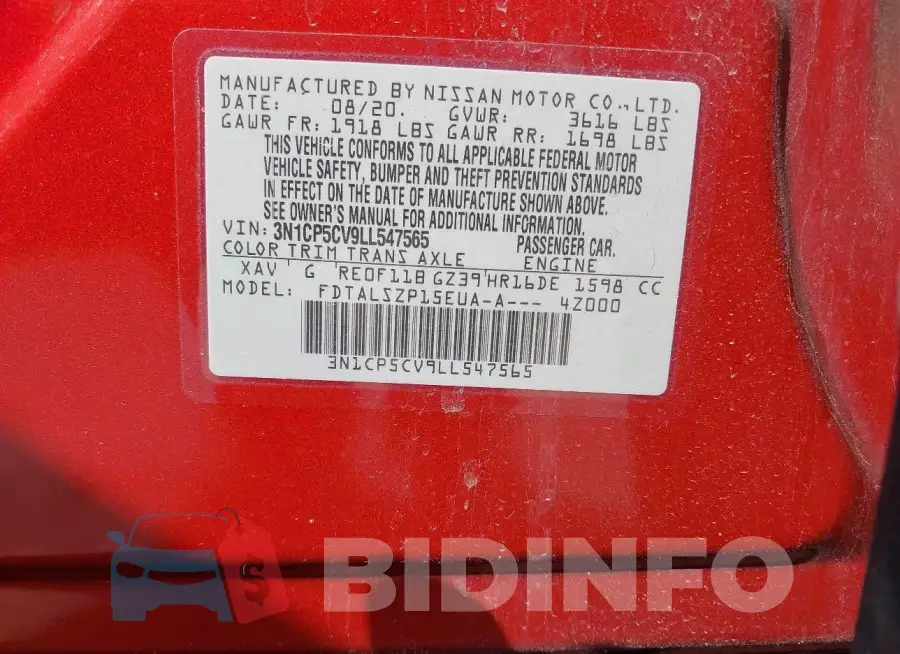 3N1CP5CV9LL547565 Photo# 9