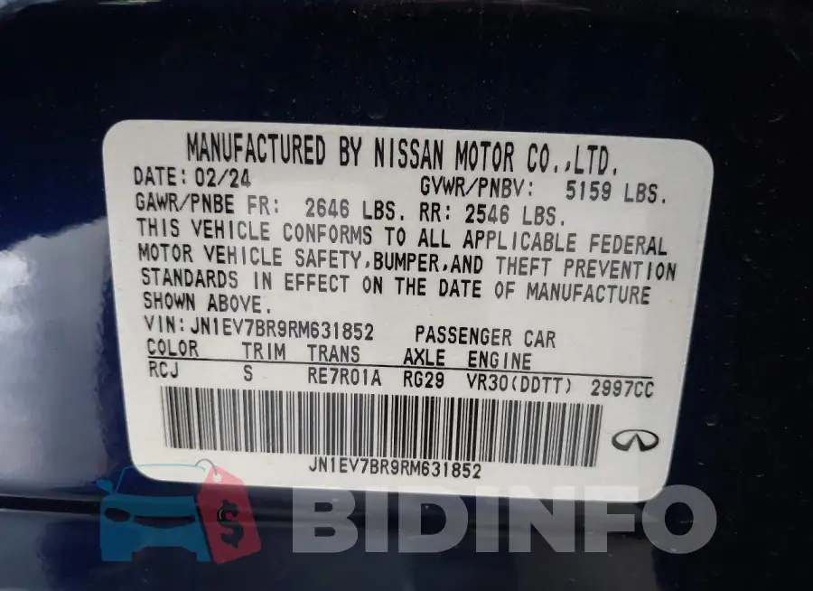 JN1EV7BR9RM631852 Photo# 9