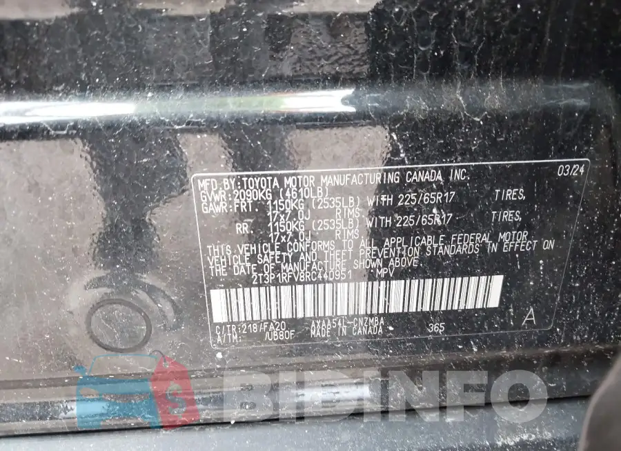 2T3P1RFV8RC440951 Photo# 9