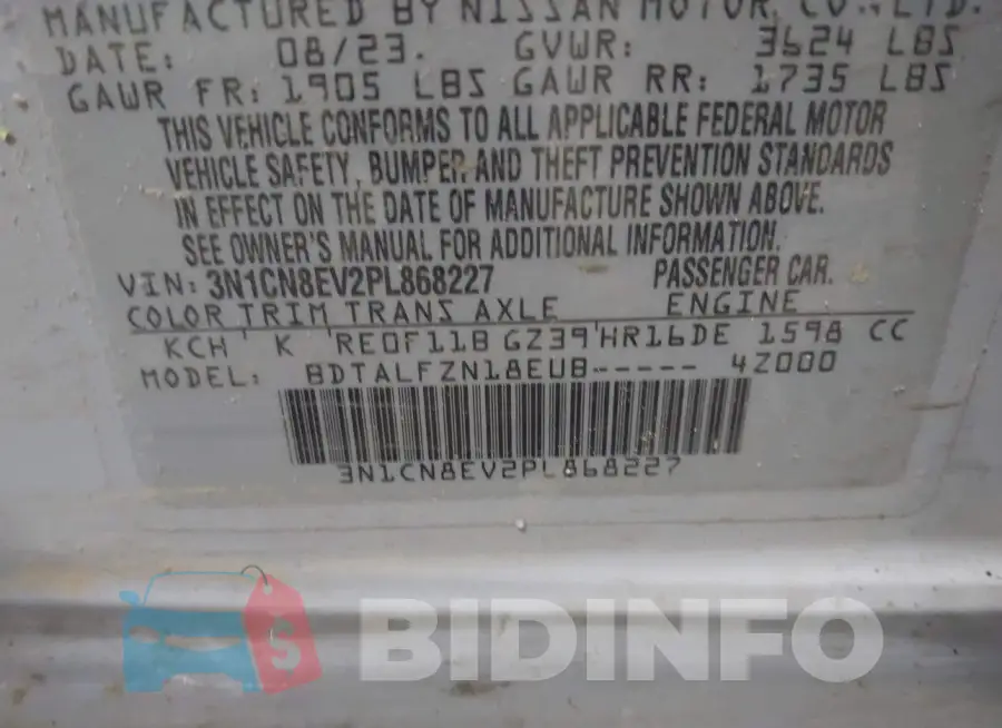 3N1CN8EV2PL868227 Photo# 9