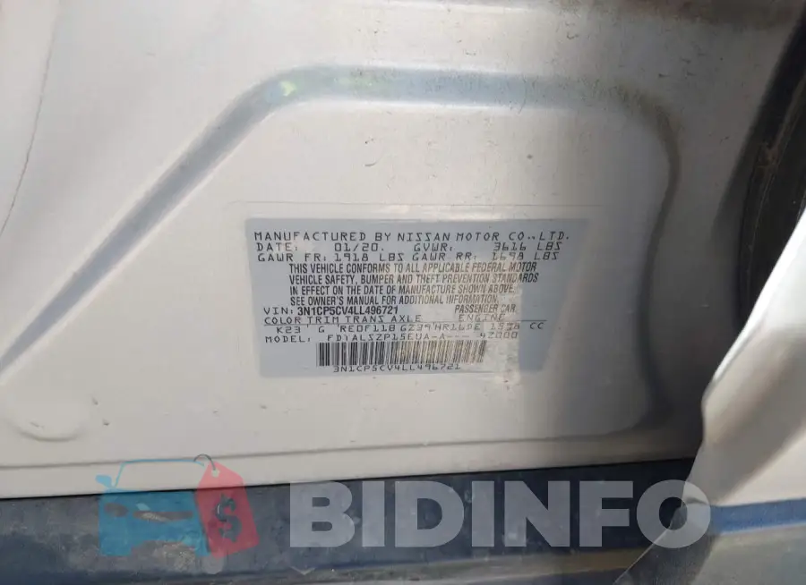 3N1CP5CV4LL496721 Photo# 9