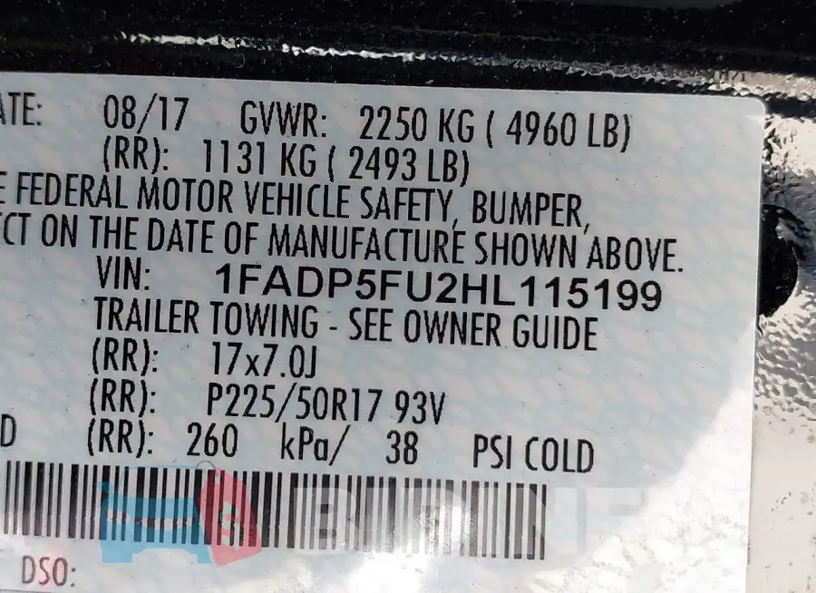 1FADP5FU2HL115199 Photo# 9