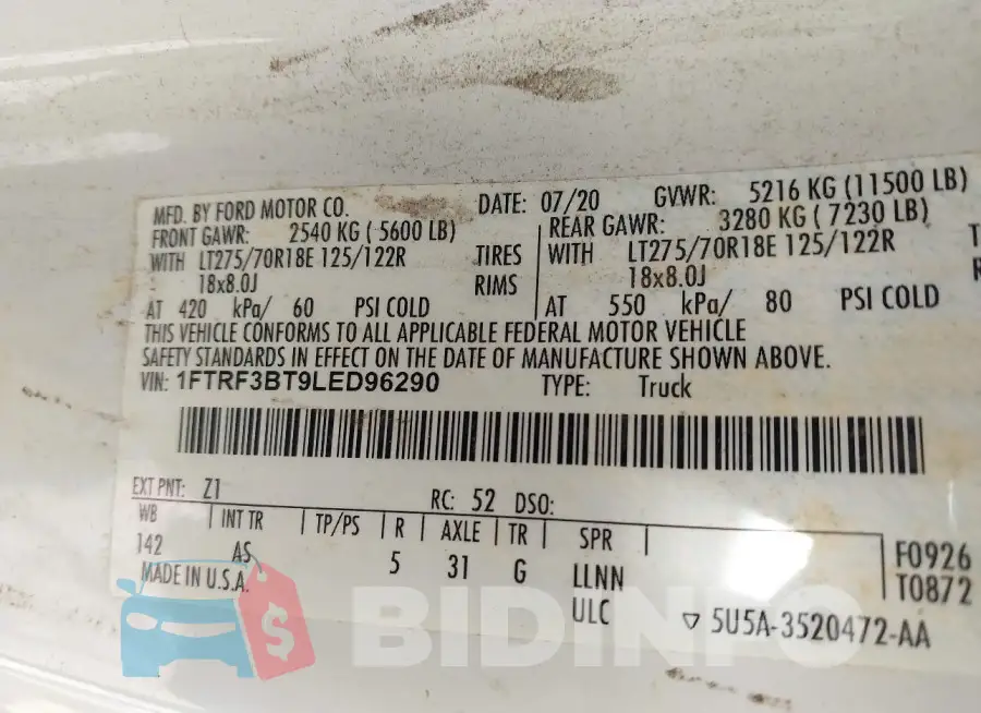 1FTRF3BT9LED96290 Photo# 9