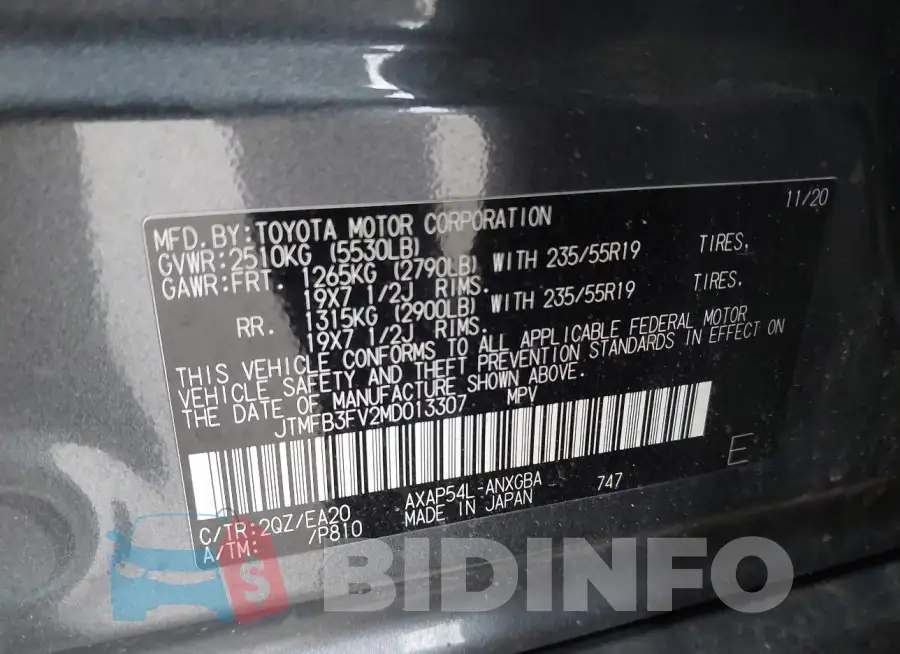 JTMFB3FV2MD013307 Photo# 9