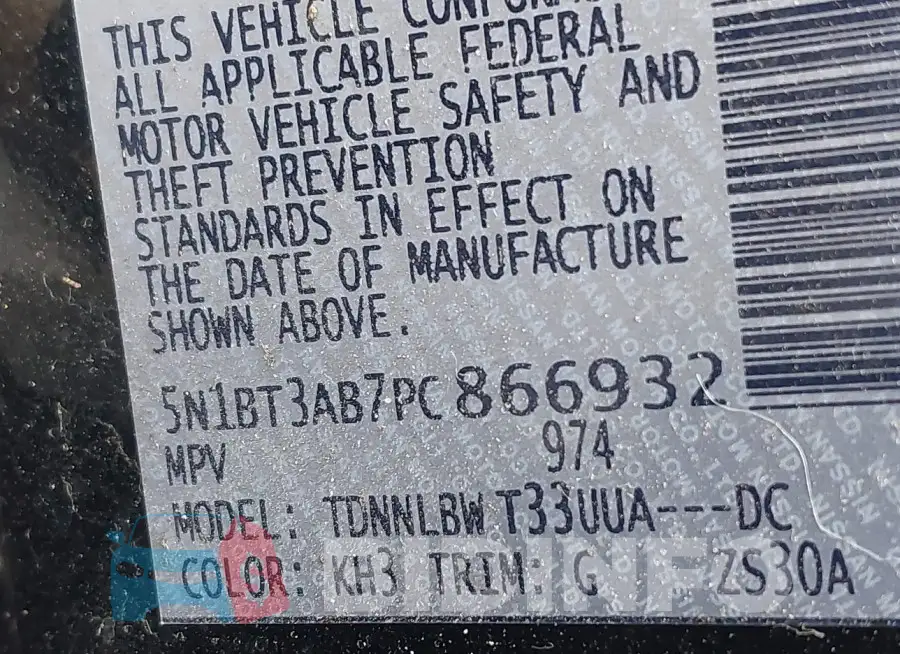 5N1BT3AB7PC866932 Photo# 9