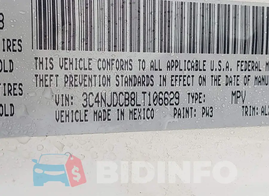 3C4NJDCB8LT106629 Photo# 9