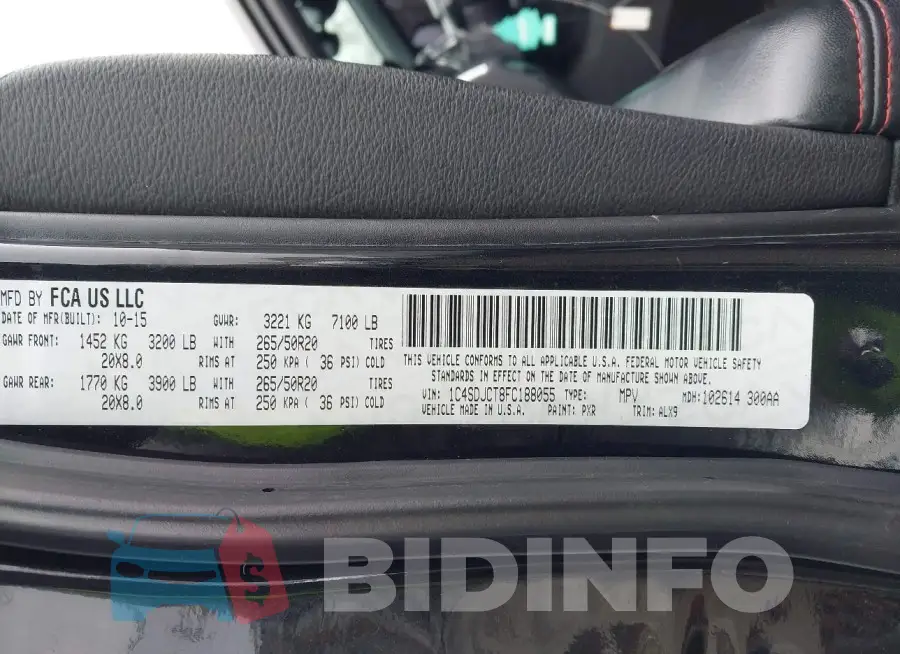 1C4SDJCT8FC188055 Photo# 9
