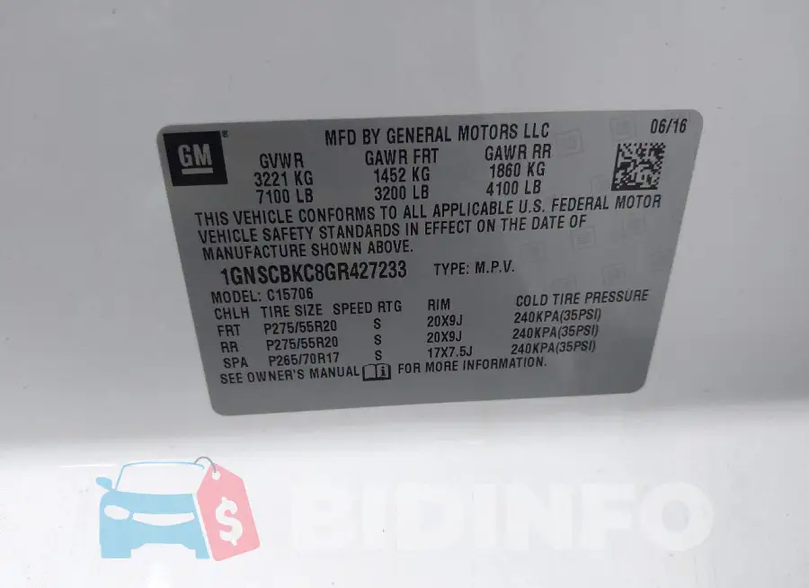 1GNSCBKC8GR427233 Photo# 9
