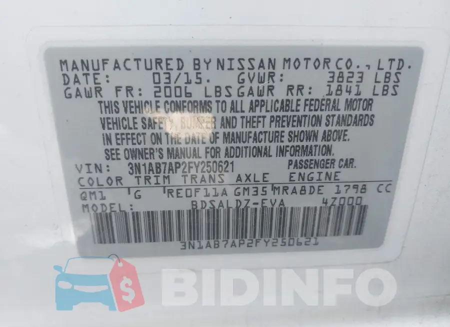 3N1AB7AP2FY250621 Photo# 9
