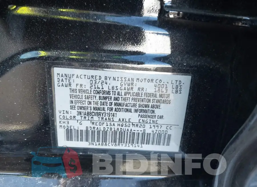 3N1AB8CV8RY319141 Photo# 9