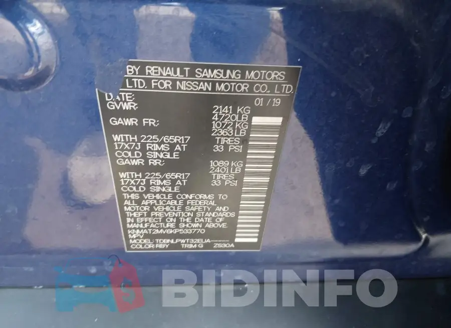 KNMAT2MV6KP533770 Photo# 9