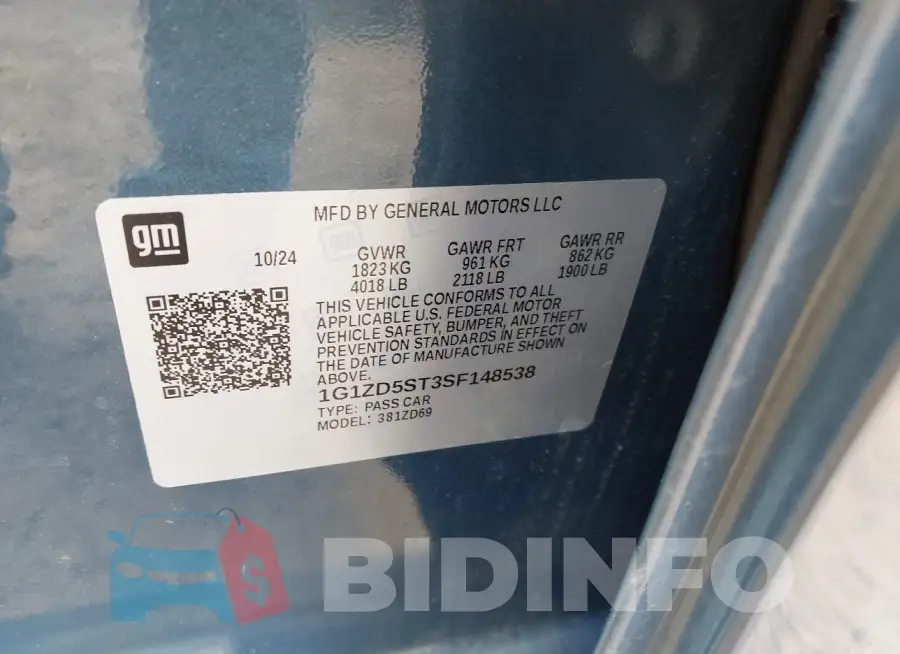 1G1ZD5ST3SF148538 Photo# 9