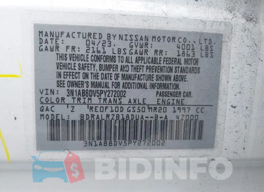 3N1AB8DV5PY272002 Photo# 9