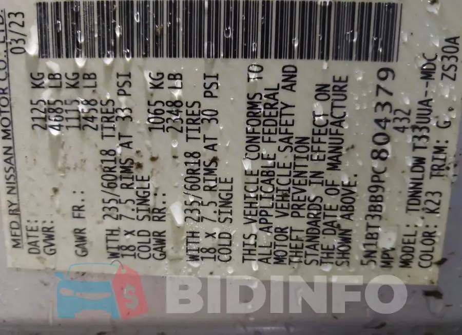 5N1BT3BB9PC804379 Photo# 9