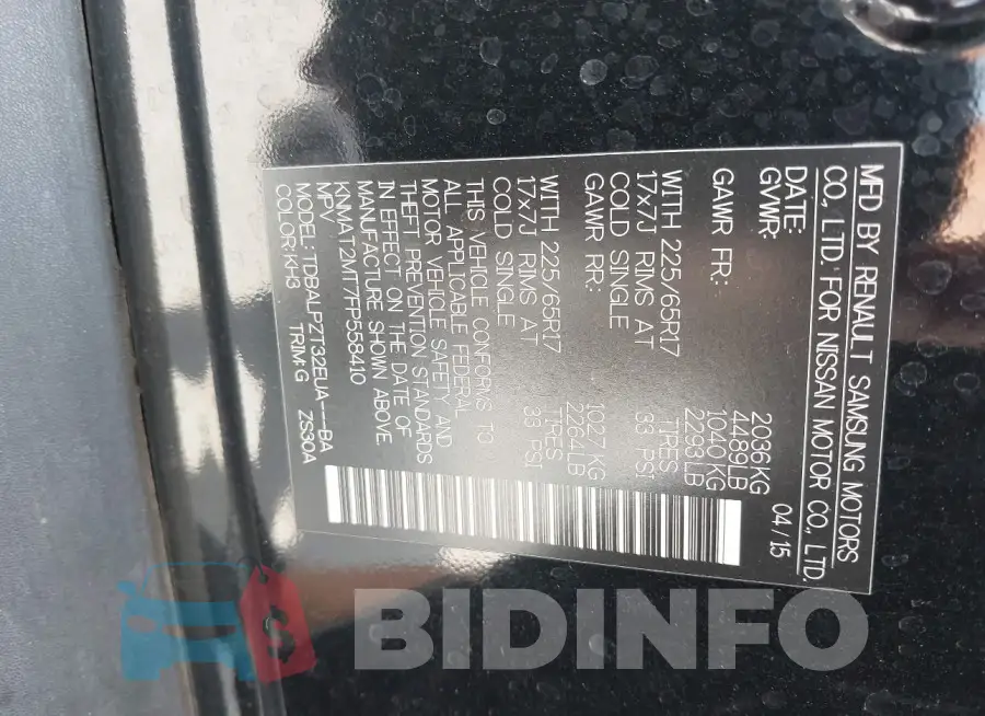 KNMAT2MT7FP558410 Photo# 9