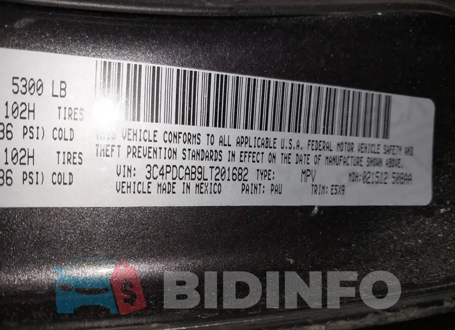 3C4PDCAB9LT201682 Photo# 9